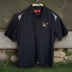 Bentley’s Saloon Arundel Maine Button Down, Short Slv, 3XL, Black, EUC